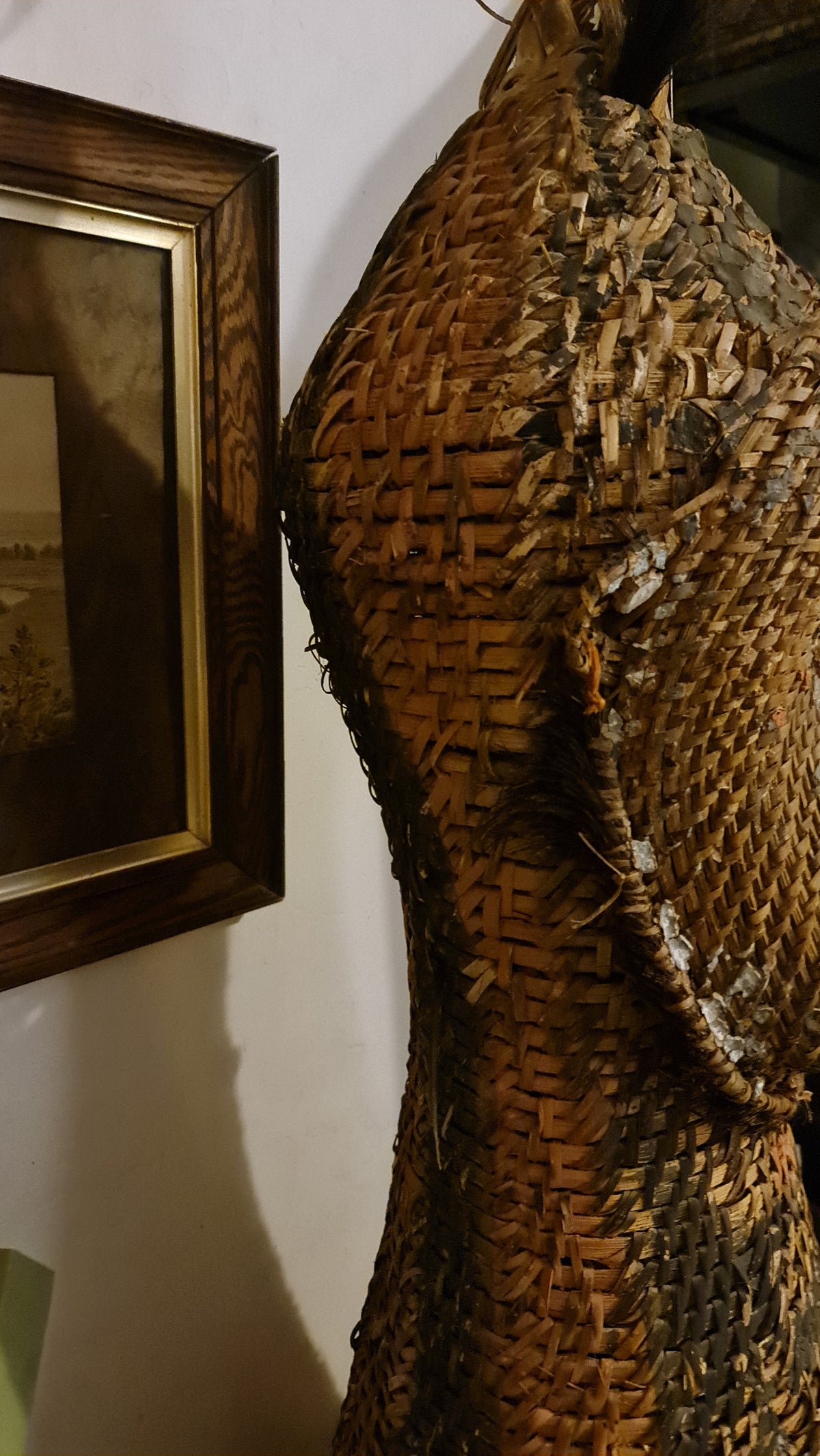 Life Size Woven PNG Headress Ceremonial Figure