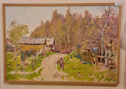 Original Landscape Painting in Oil from Ukraine