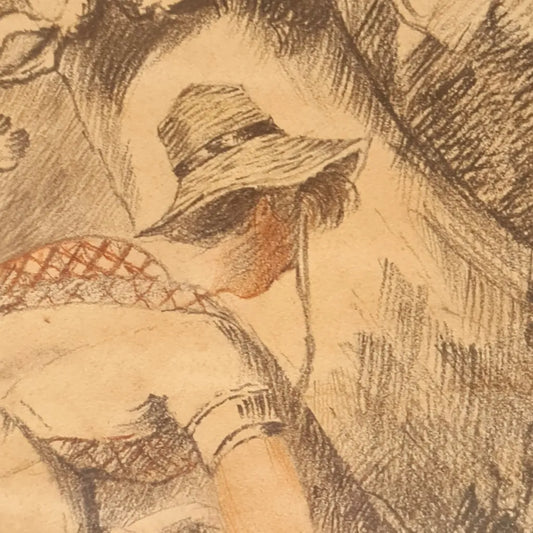 Drawing Sketch Farm Picture Original George Morland England Original