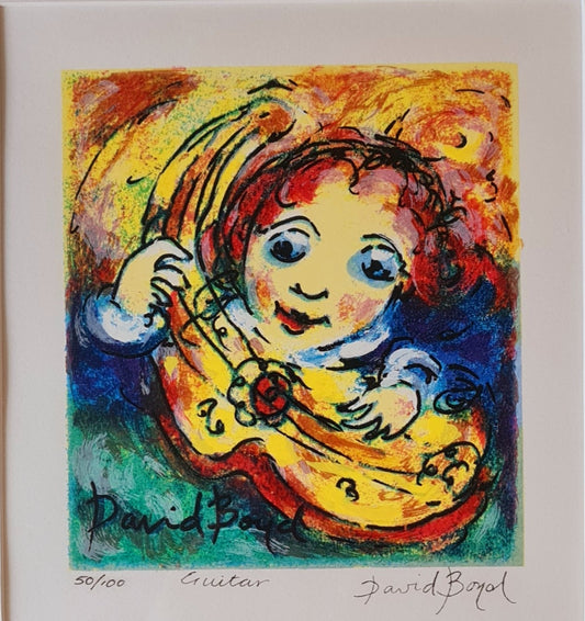 David Boyd Silkscreen Limited Edition Authorised Guitar