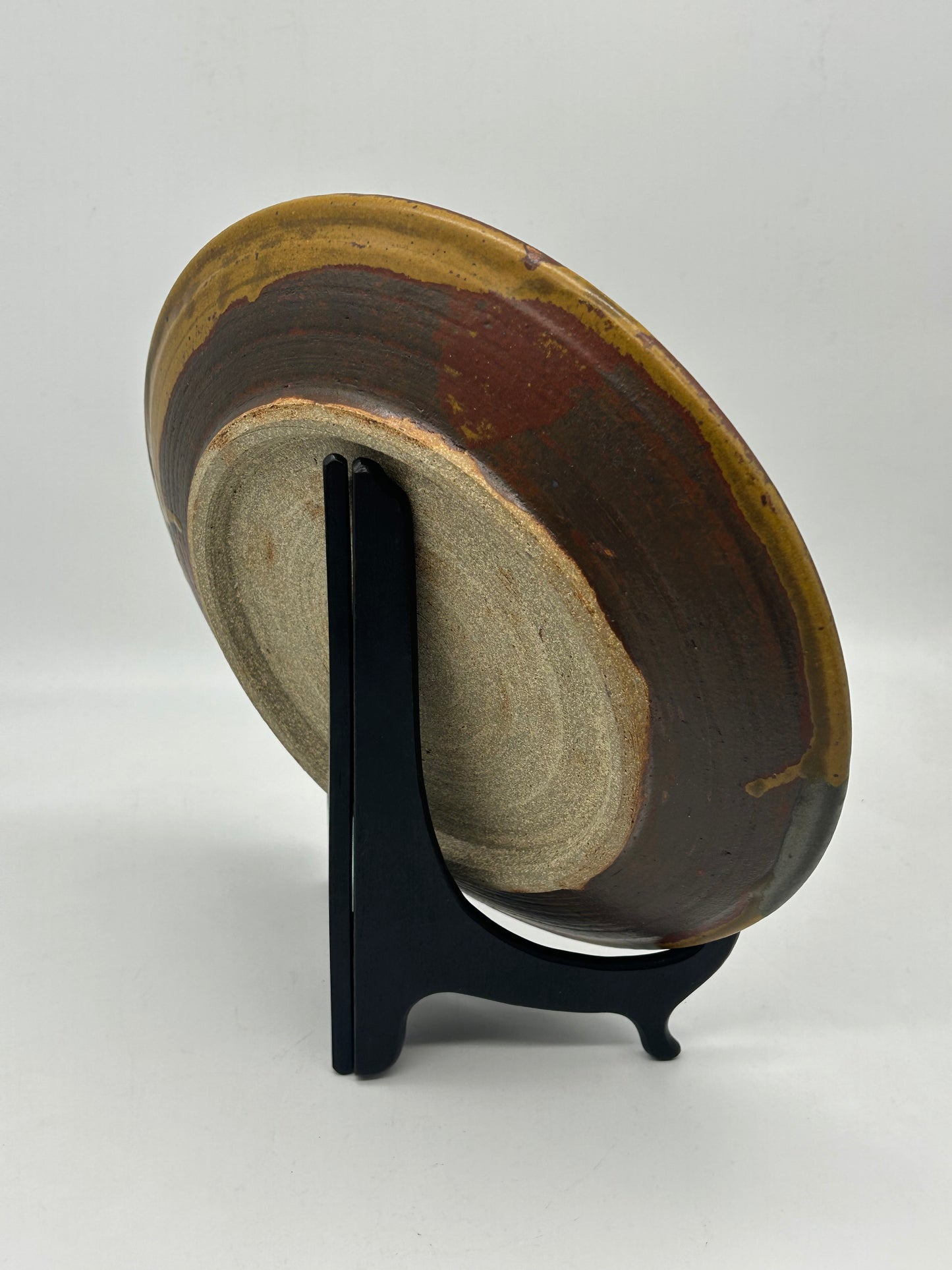 Studio Pottery Glazed Plate – Unmarked