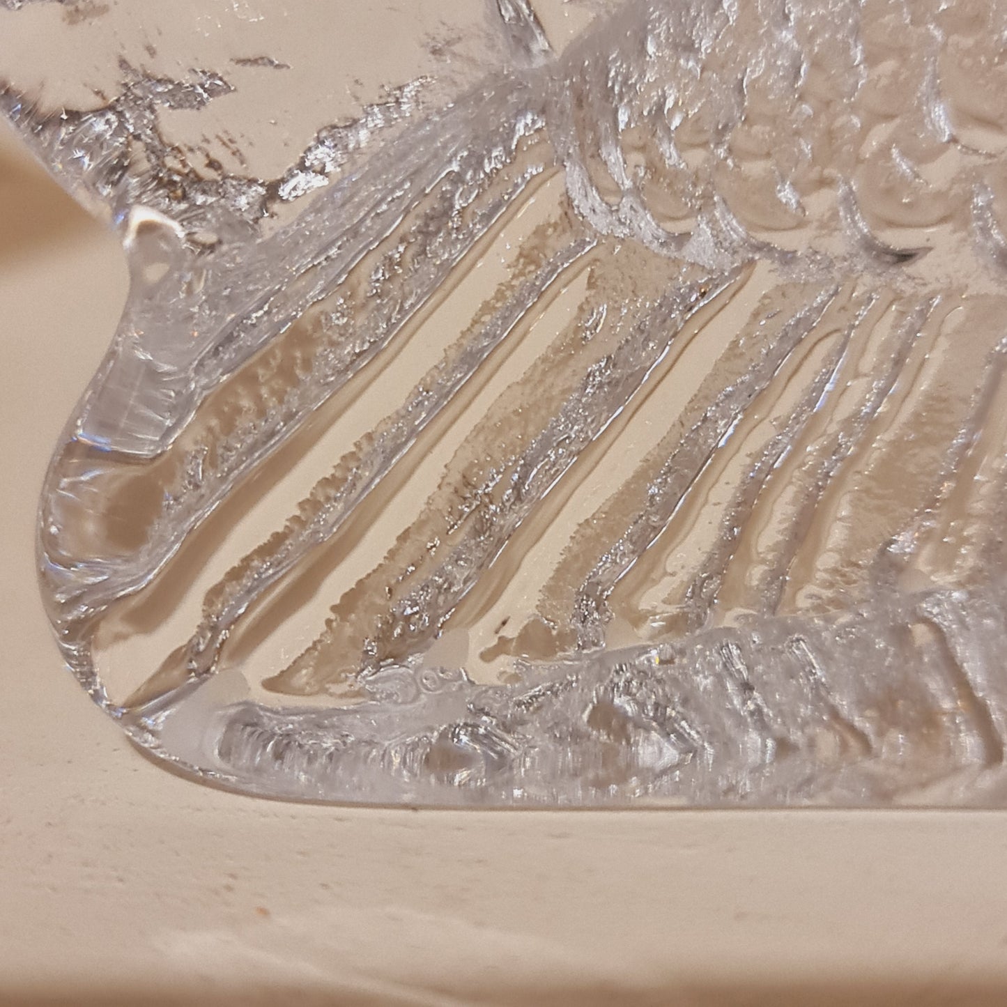 Glass Display Figure in the shape of Pheasant
