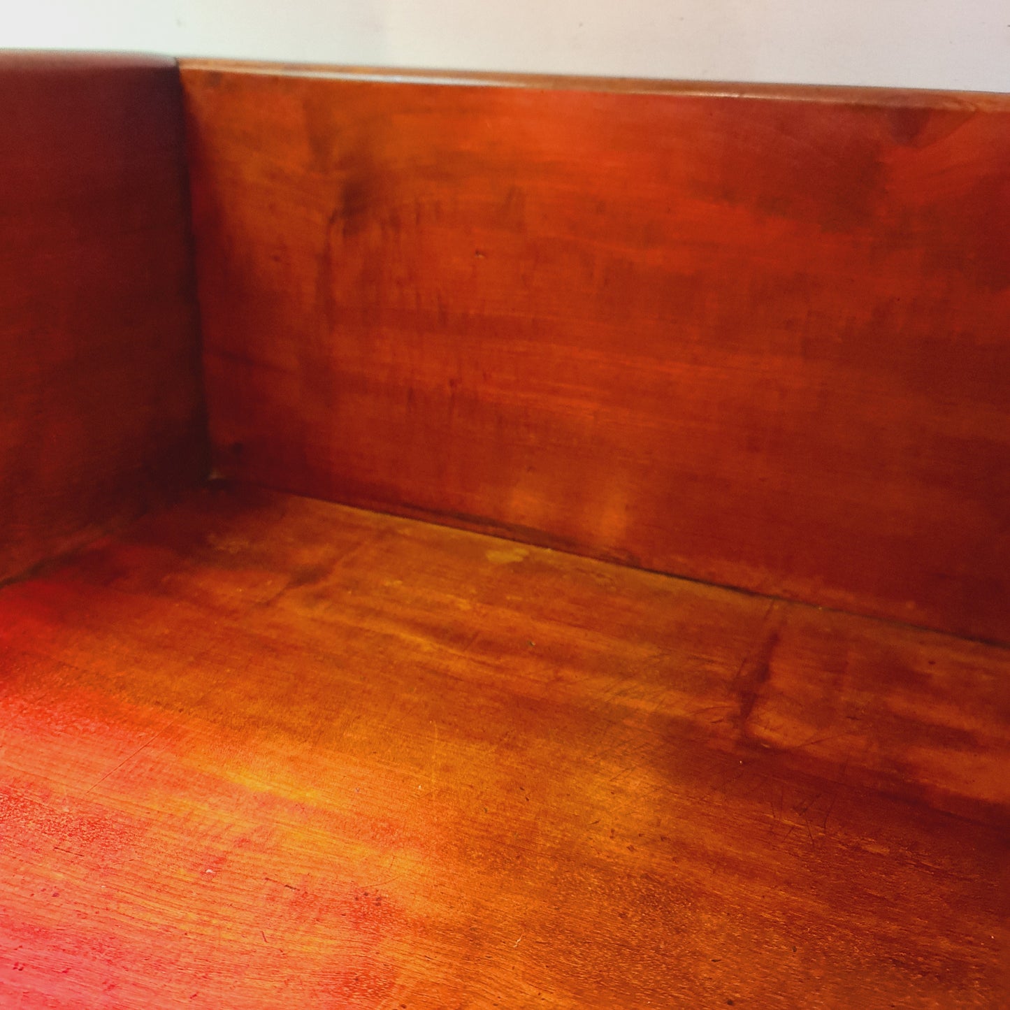 Antique Cedar Desk with Gallery
