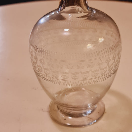 Antique Glass Decanter from Victorian England