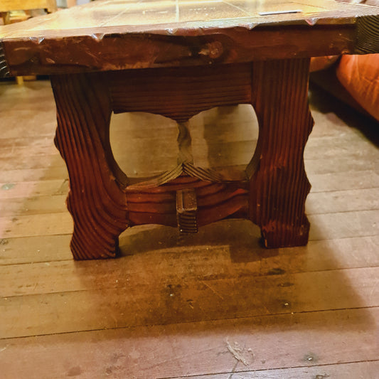 Tile Top Coffee Table Retro Style 1970's