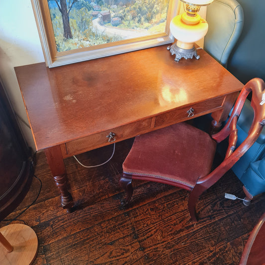 Antique Desk or Hall Table with Drawers