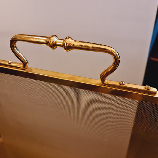 Spark Screen Firetools Accessories Brass Flat Antique Style