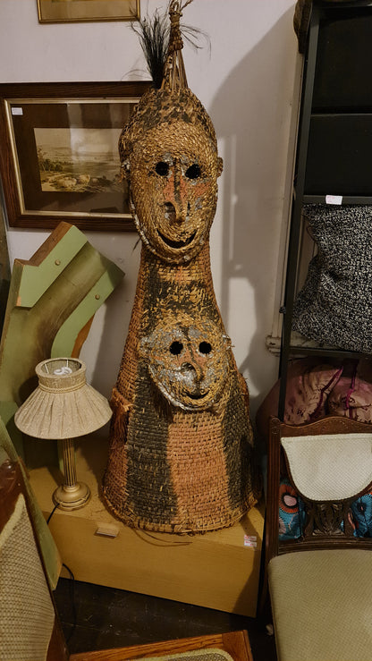 Life Size Woven PNG Headress Ceremonial Figure