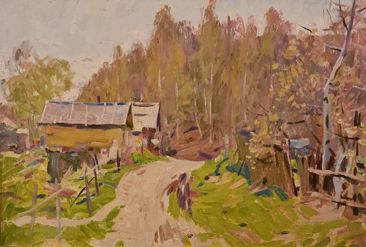 Original Landscape Painting in Oil from Ukraine