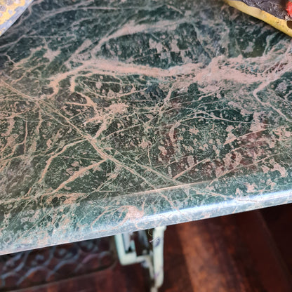 Antique Sewing Macine Base with Marble Top for your Garden Kitchen or Conservatory
