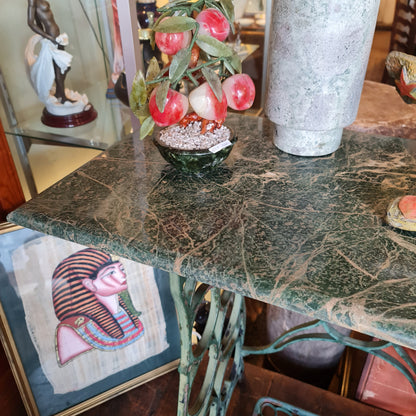Antique Sewing Macine Base with Marble Top for your Garden Kitchen or Conservatory