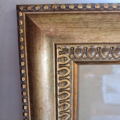 Print of Turtle in Gilt Frame Antique Style