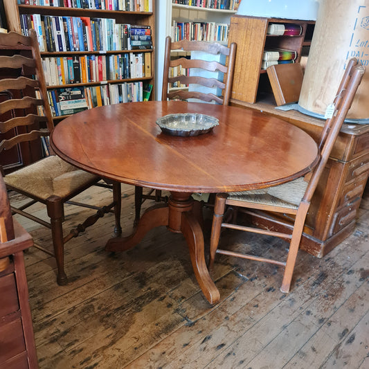 Round Tilt Top Table in Cedar Australian Antique