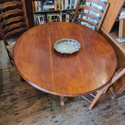 Round Tilt Top Table in Cedar Australian Antique