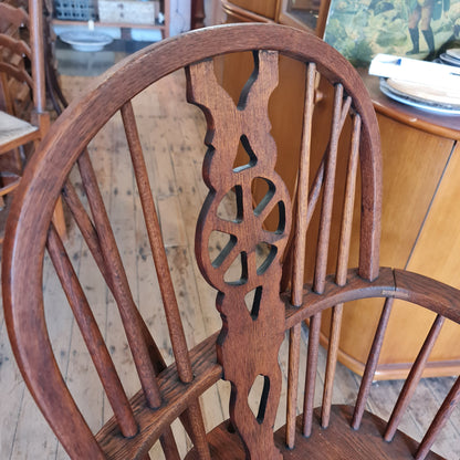 Chair Colonial Antique Windsor Back Arms Armchair