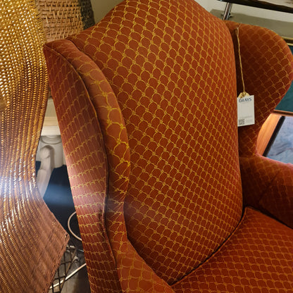 Wingback Fabric Upholstered Armchair