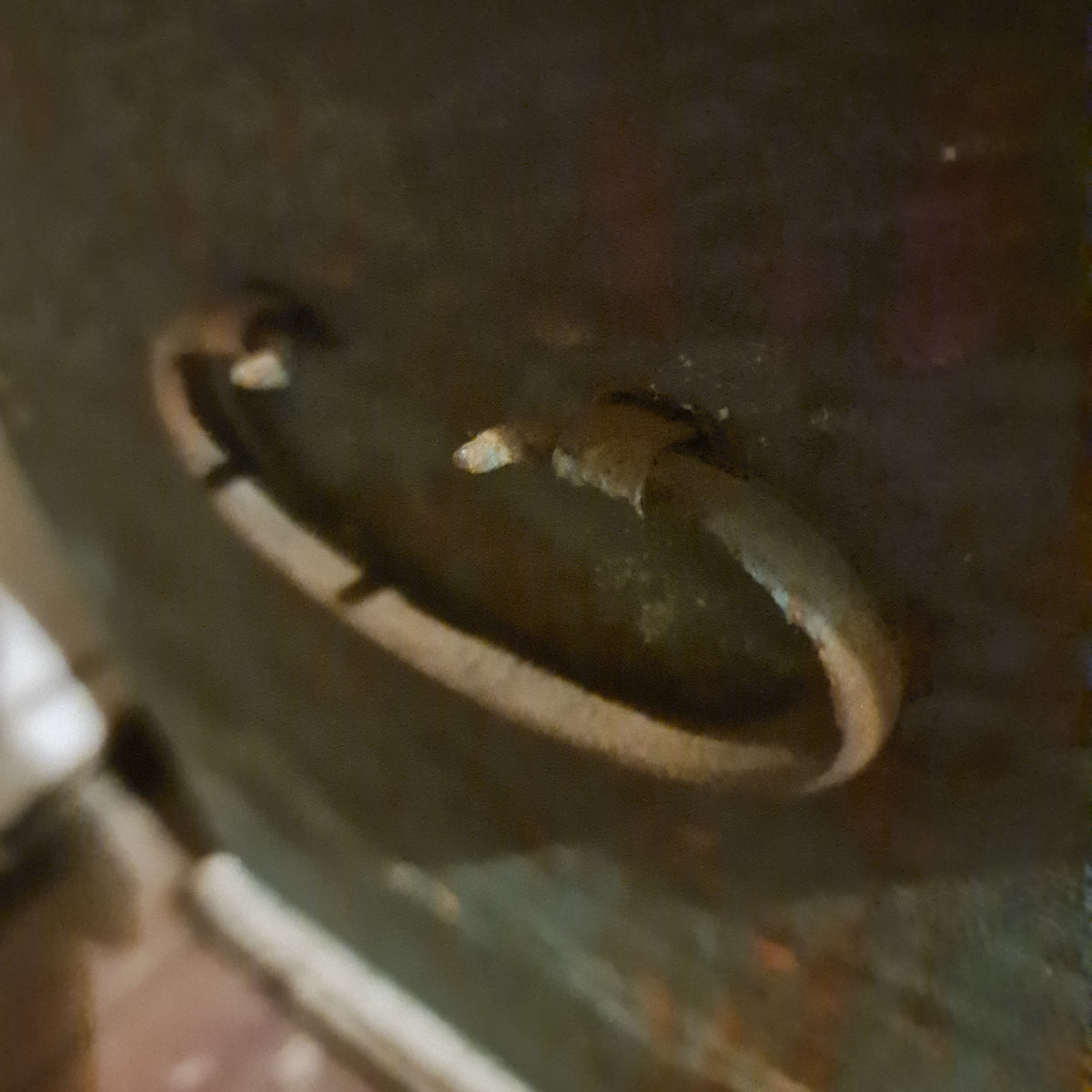 Painted Trunk Antique with Candle Drawer Small