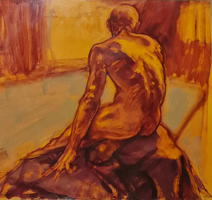 Nude Painting of Male by Roz McQuillan