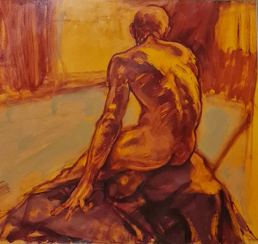 Nude Painting of Male by Roz McQuillan
