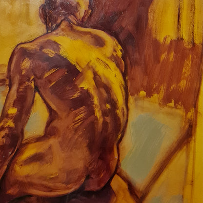 Nude Painting of Male by Roz McQuillan