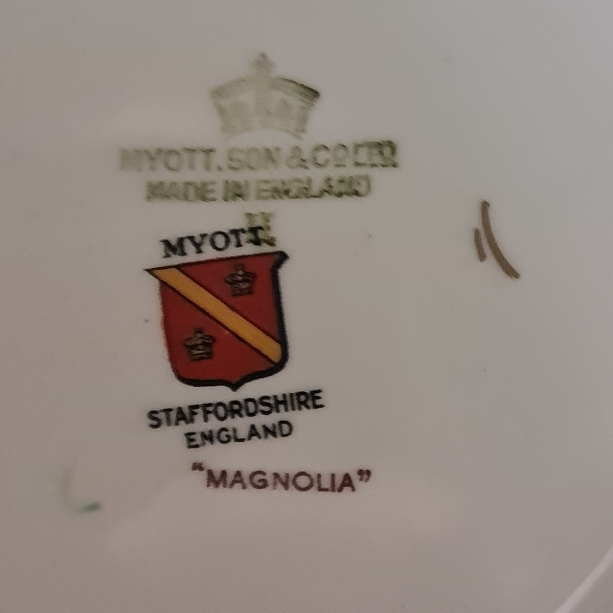 China Setting Part Magnolia by Myott