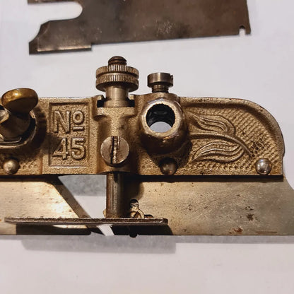 Stanley Plane Combination No 45 Vintage Antique Carpentry Tool Tools