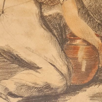 Drawing Sketch Farm Picture Original George Morland England Original