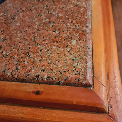 Marble Top Bar Bench Kitchen Food Prep