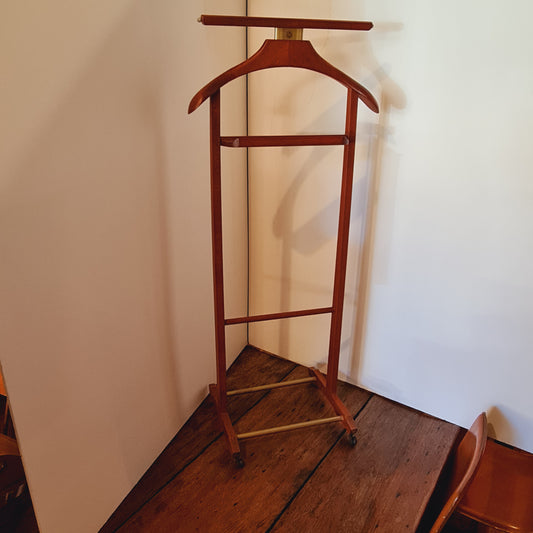 Valet Wooden Italian 1960's Design Retro Clothes Garment Suit