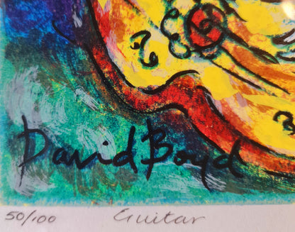 David Boyd Silkscreen Limited Edition Authorised Guitar