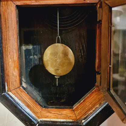 Clock Wall Wood Framed Antique