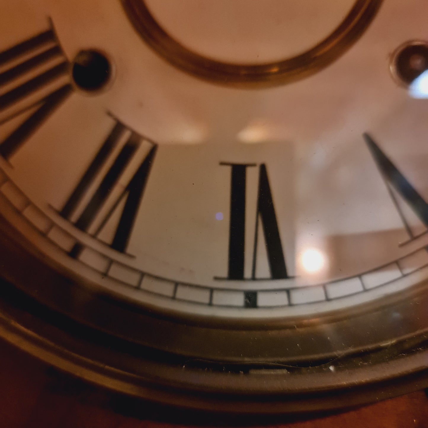 Clock Wall Wood Framed Antique