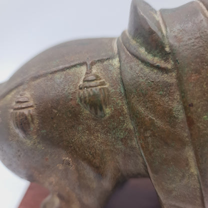 Tang Dynasty Brass Horse Style Antique