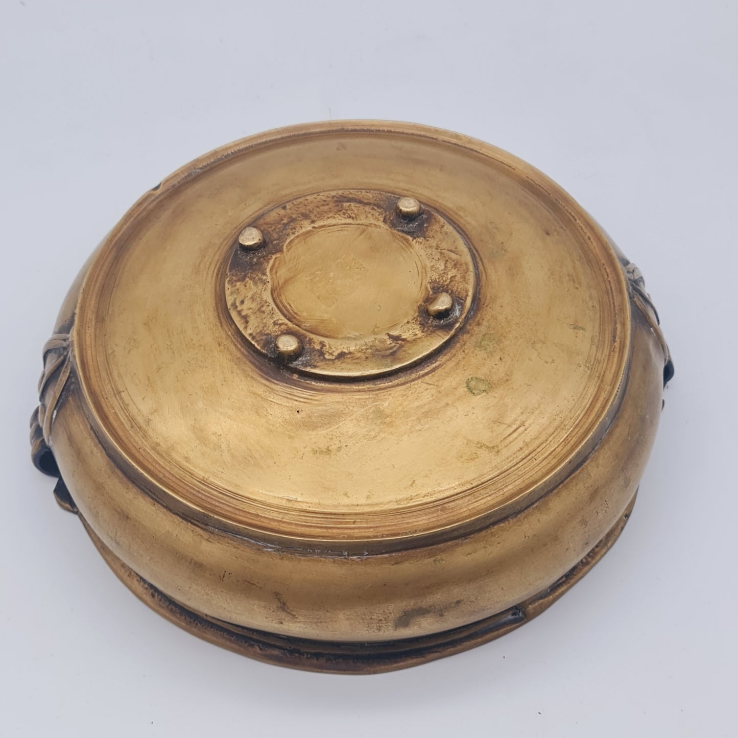 Temple Bowl Brass Indian Sacred Water