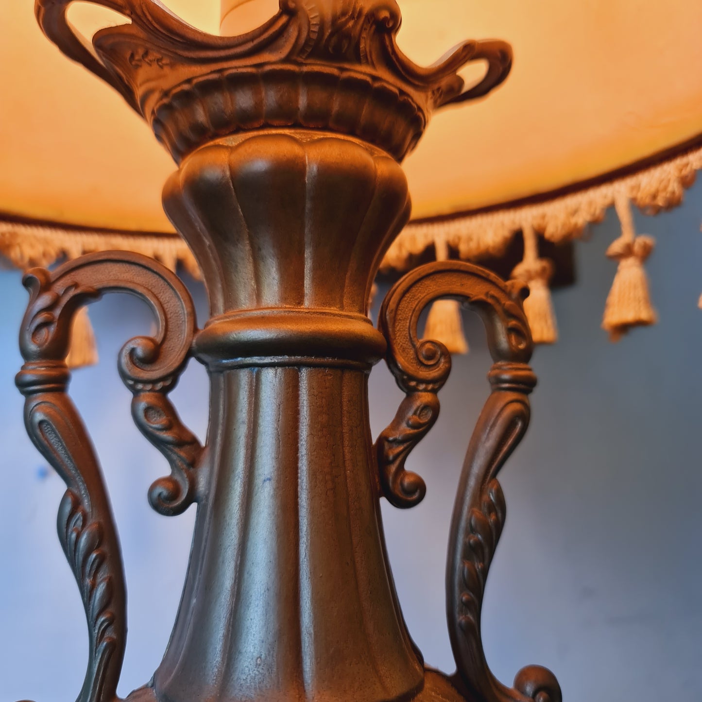 Table Lamp Brass Gold Gilt Vintage