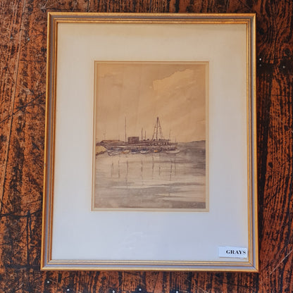 Seascape Painting Original Watercolour