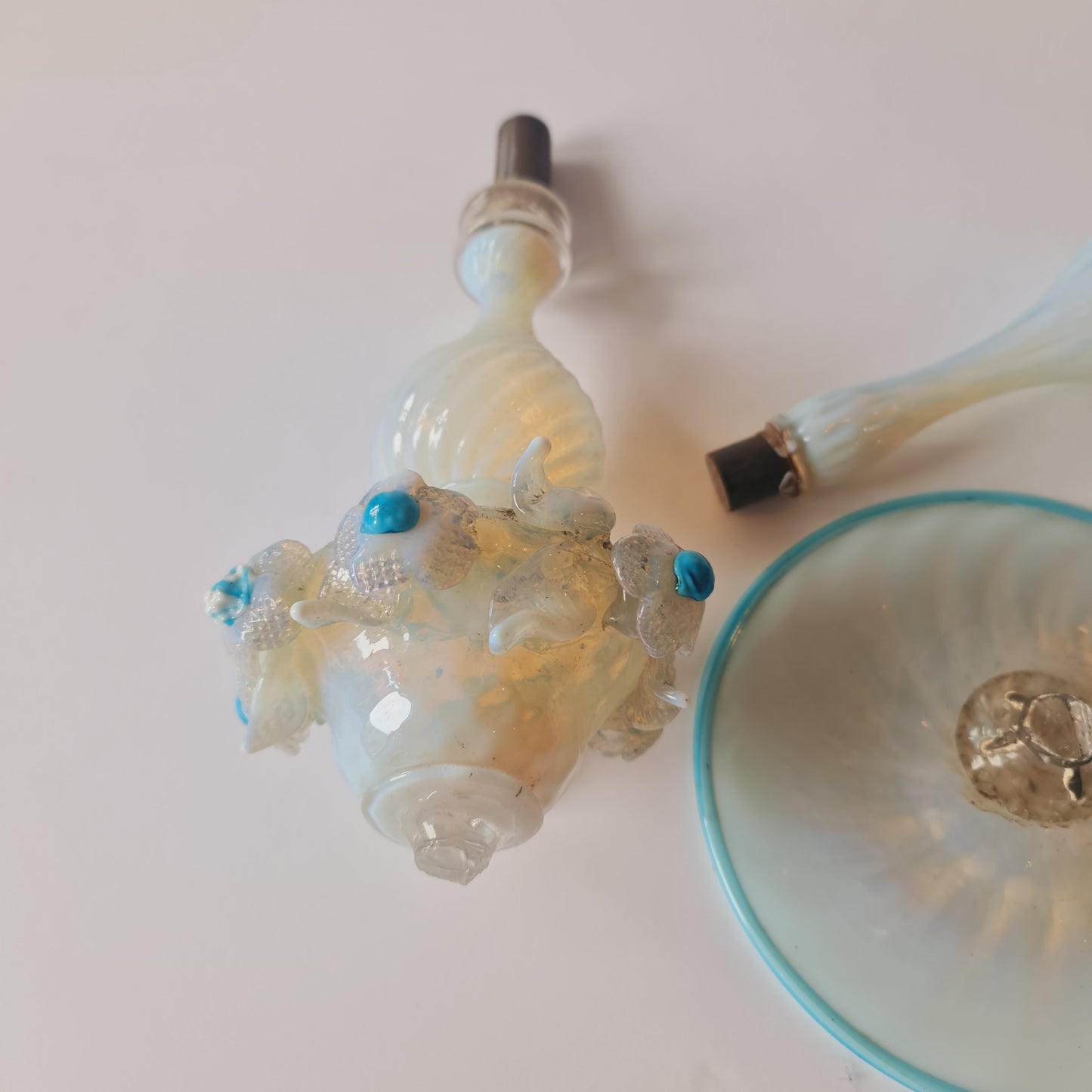 For Restoration Fragments Only 19th Century Glass Centrepiece Epergne
