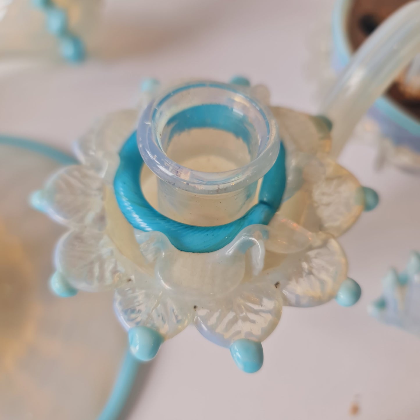 For Restoration Fragments Only 19th Century Glass Centrepiece Epergne