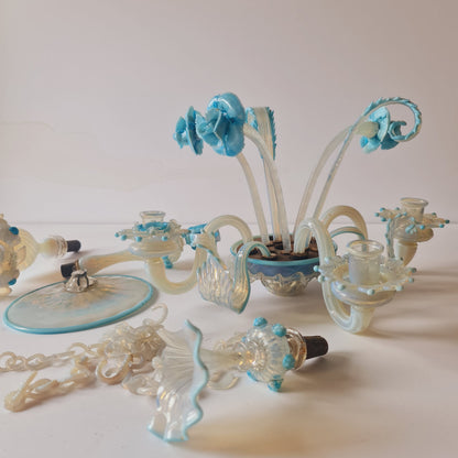 For Restoration Fragments Only 19th Century Glass Centrepiece Epergne