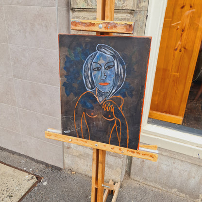 An Adjustable Studio Easel