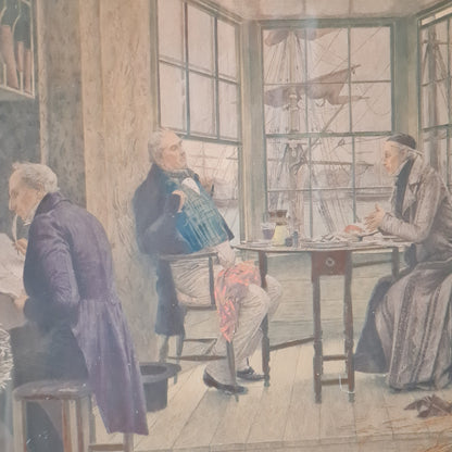 Maritime Print by Walter Dendy Sadler and Engraved by Eugene Gaujean