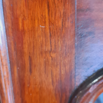Antique Australian Cedar Bookcase with Two Glass Doors