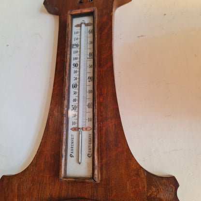 Antique Barometer with Thermometer by James Lucking England Victorian