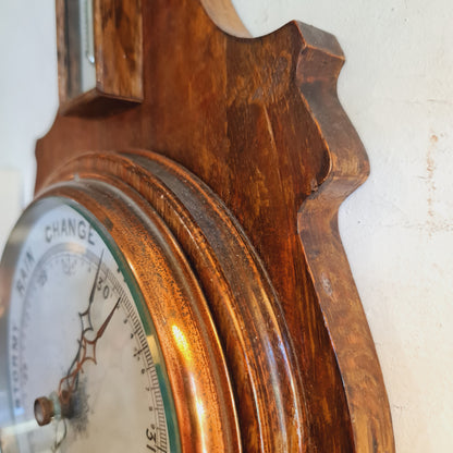 Antique Barometer with Thermometer by James Lucking England Victorian