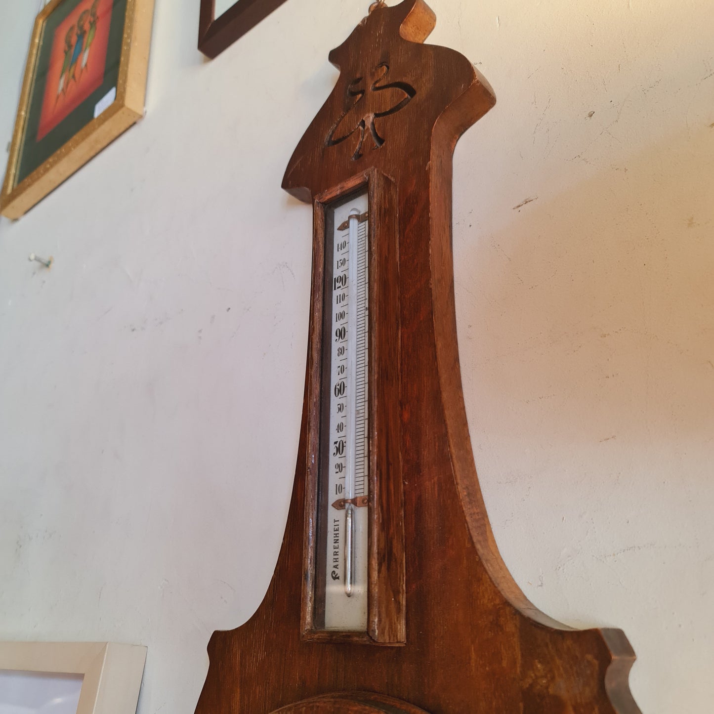 Antique Barometer with Thermometer by James Lucking England Victorian