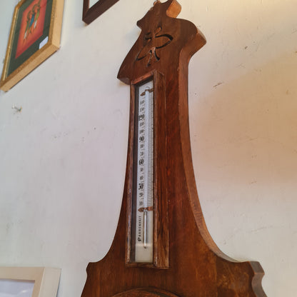 Antique Barometer with Thermometer by James Lucking England Victorian