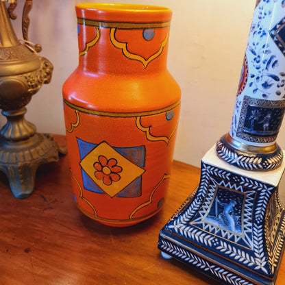 An Orange Retro Style Vase