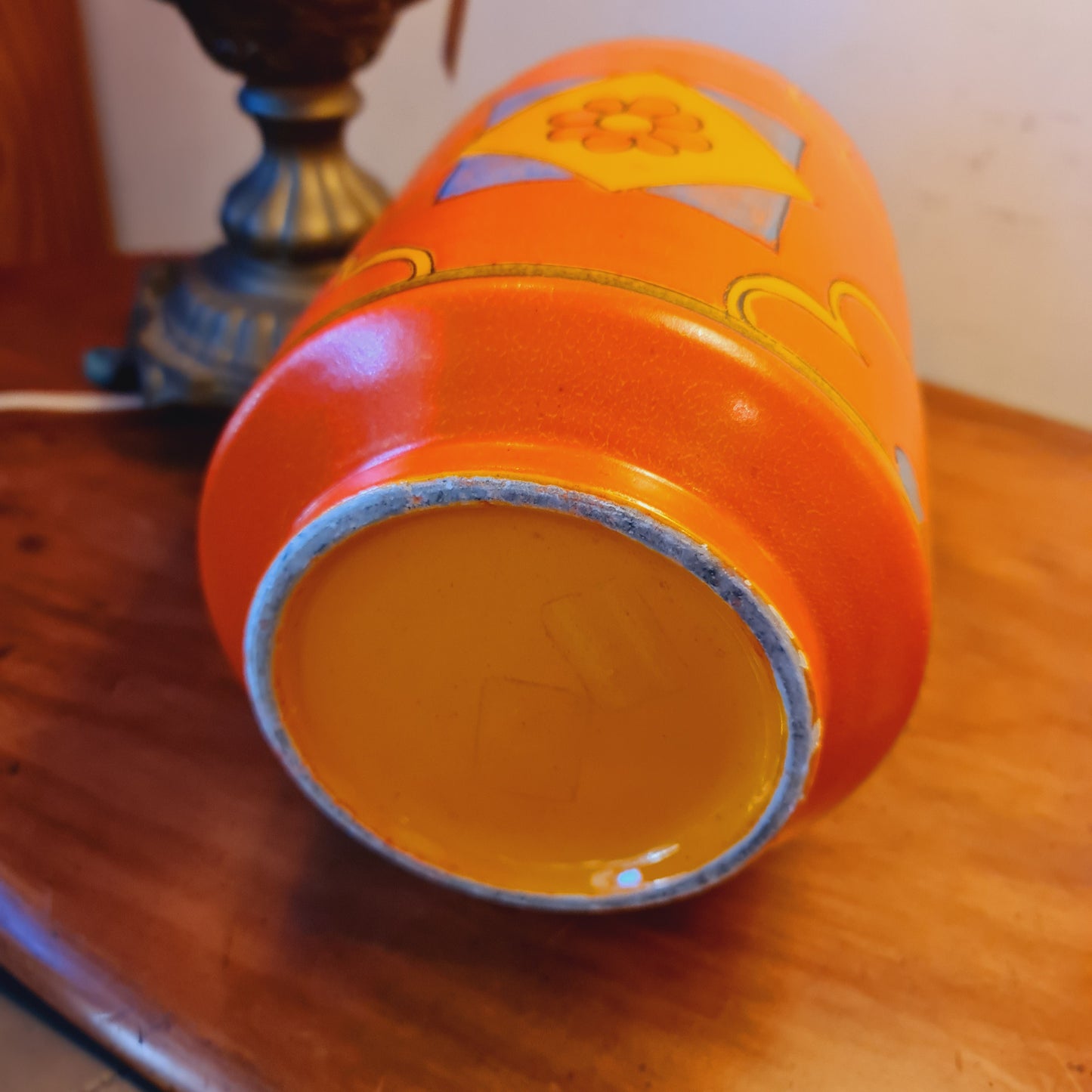 An Orange Retro Style Vase