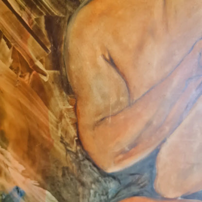 Painting of Nude Female an Original Work on Masonite