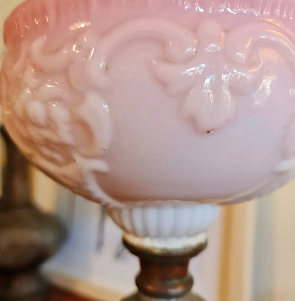 Antique Paraffin Lamp in the Banquet Style